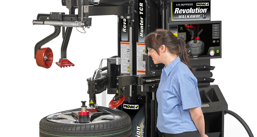 Monte/démonte-pneus Révolution super-auto. hydraulique - Equipement garage  Auto - Machine à pneu - Démonte pneu 