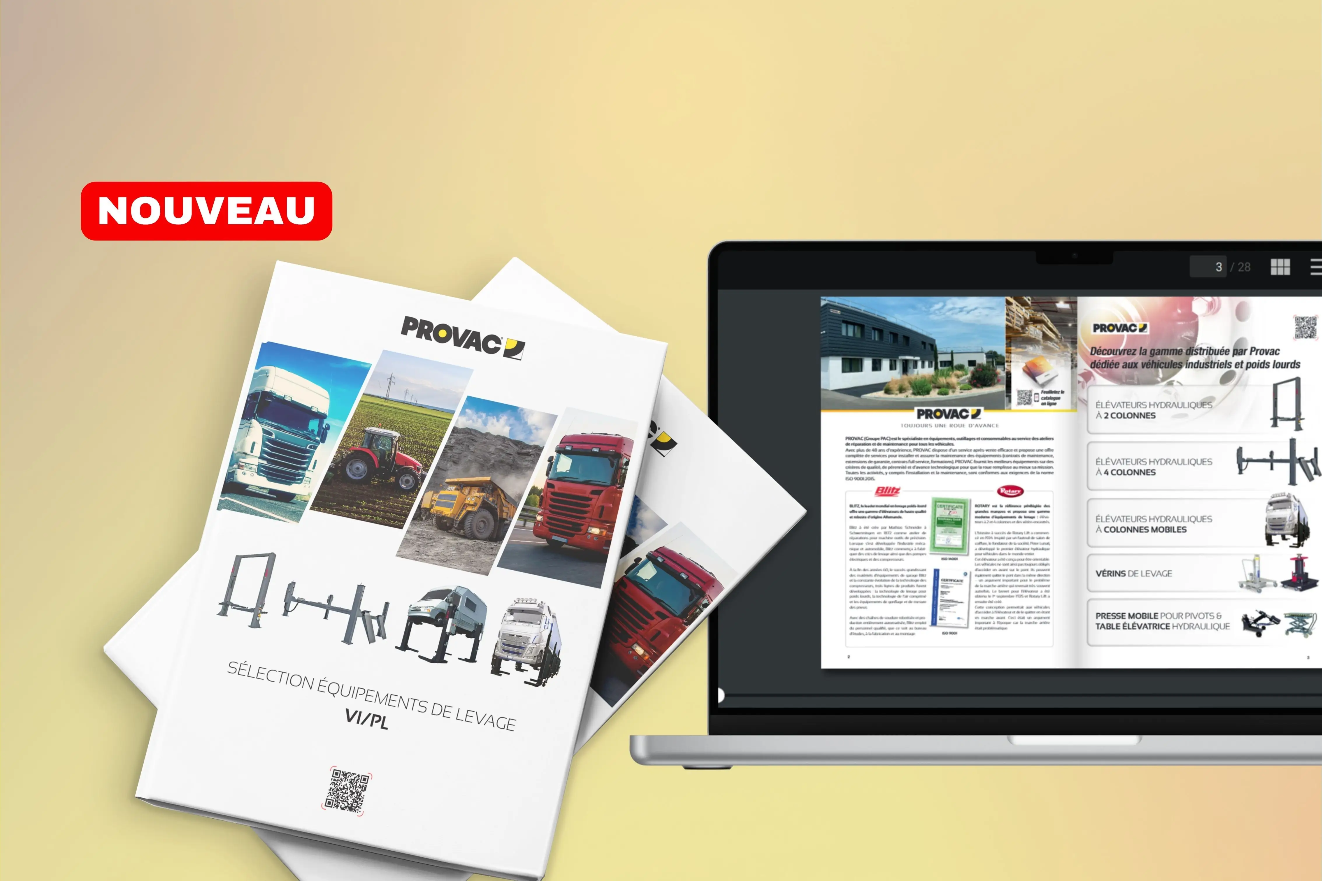 Nouvelle brochure Provac : s�lection d��quipements de levage VI/PL