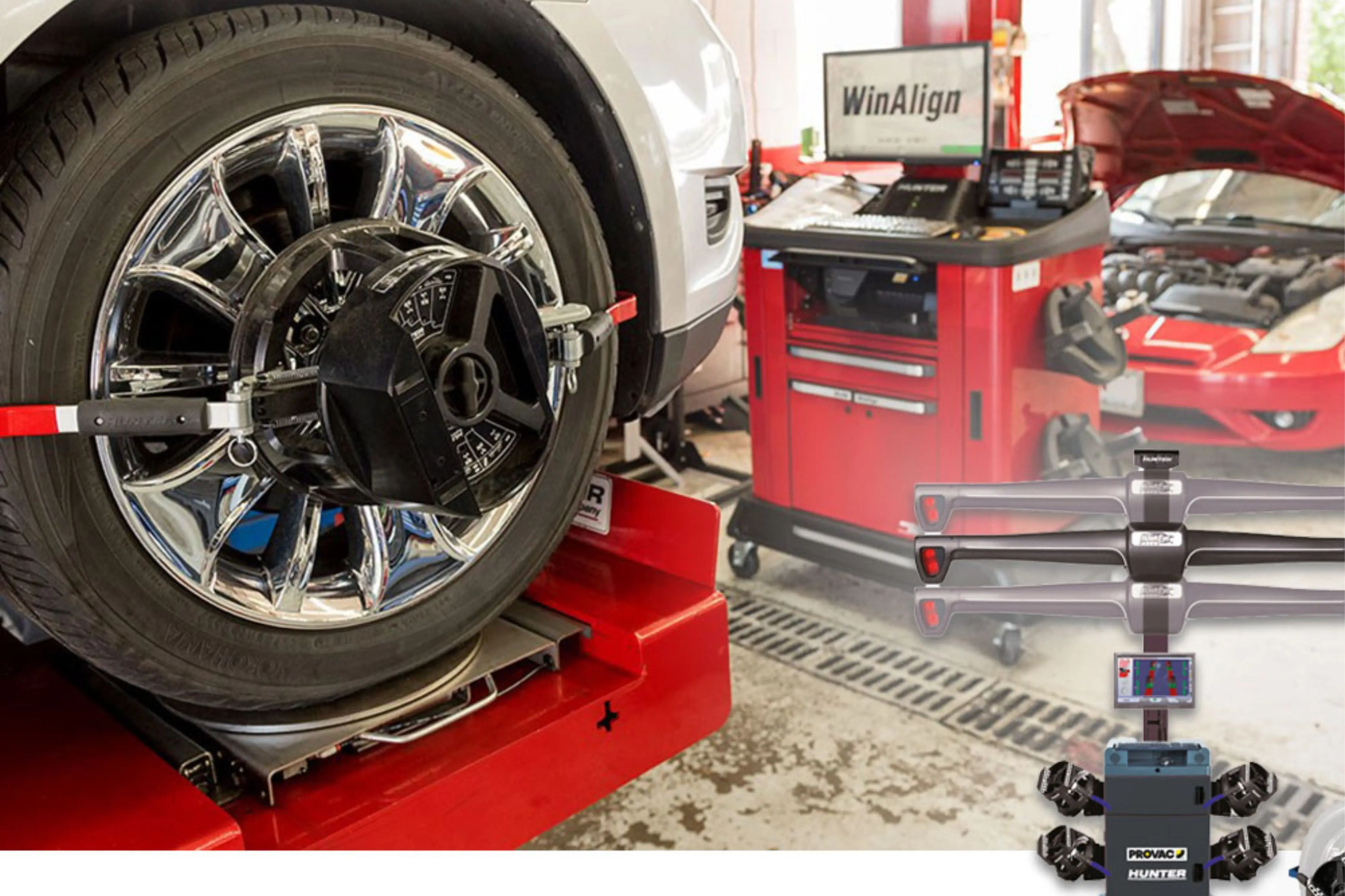 Contr�leur de g�om�trie Hunter E421 : un investissement gagnant pour les ateliers automobiles 