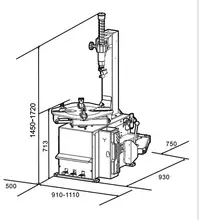Monte/d�monte-pneus semi automatique