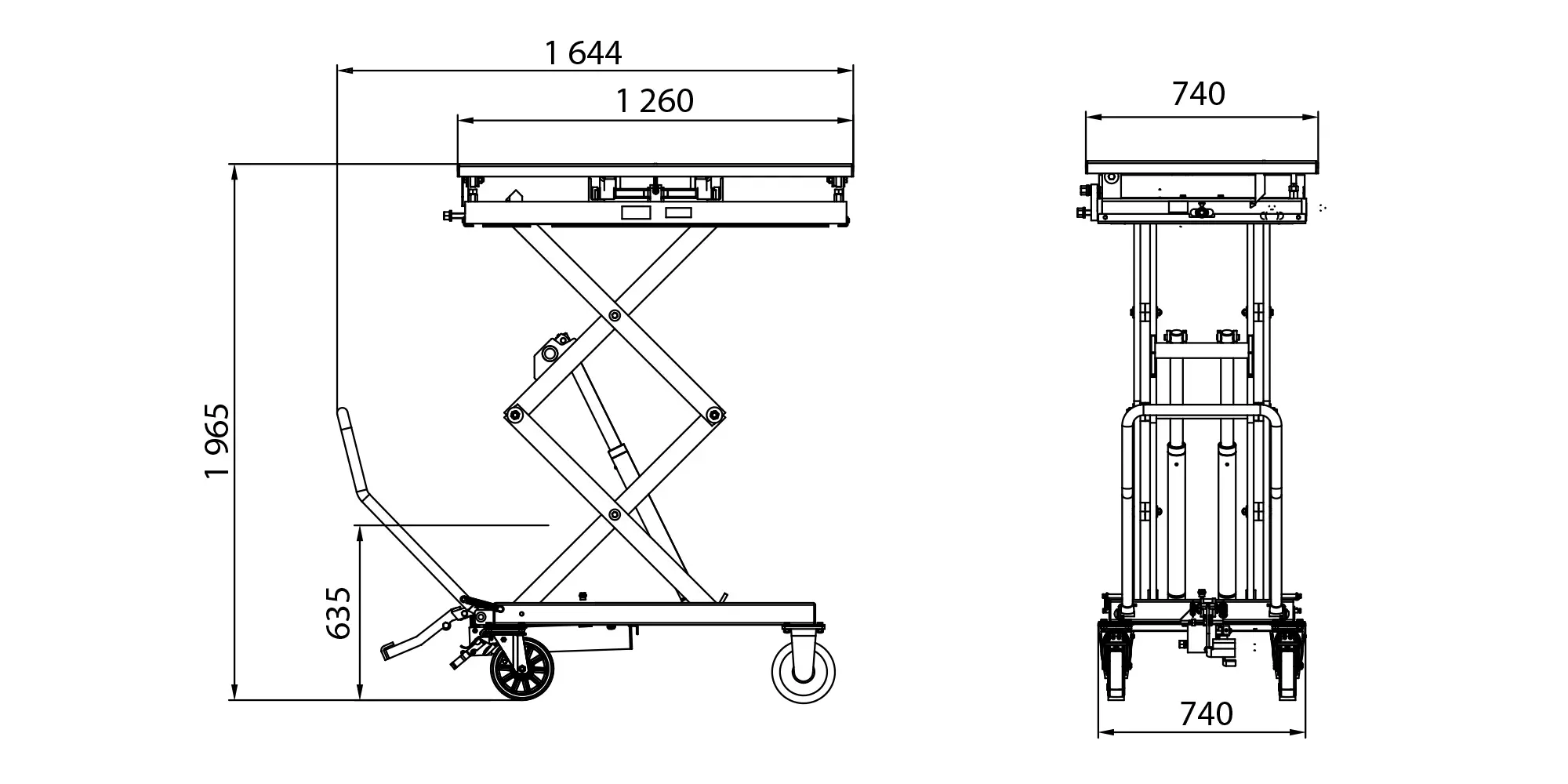 Plateforme de levage (batteries �lectriques)