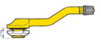 VALVE / JANTE A BASE CREUSE (15 DEGRES)