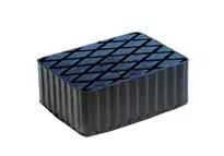 Cale roue en caoutchouc 120x120x35