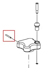 Goupille molette pour support de tete
