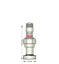 Valve pl jte alu capteur tpms