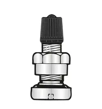 Valve pneu metallique en aluminium