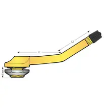 Valve jante a base creuse (15 degres)