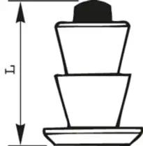 Crampons bicolorettes d.15 l.20mm