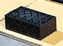 Cale roue en caoutchouc 160x120x80