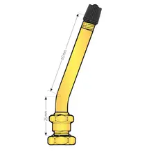 Valve jante a base creuse