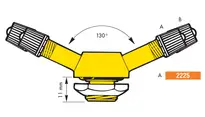 Valve 2 orifices de gonflage (pneu pl)