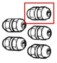 Ecrou reversible plateau (fru)