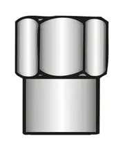 Bouchon laiton chrome avec joint