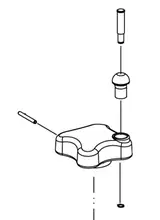 Molette de serrage pour support de tete