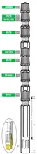 Rallonge de valve rigide plast. l:95mm