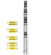 RALLONGE DE VALVE RIGIDE PLAST. L:180MM