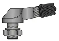 Valve pneu moto metallique aluminium