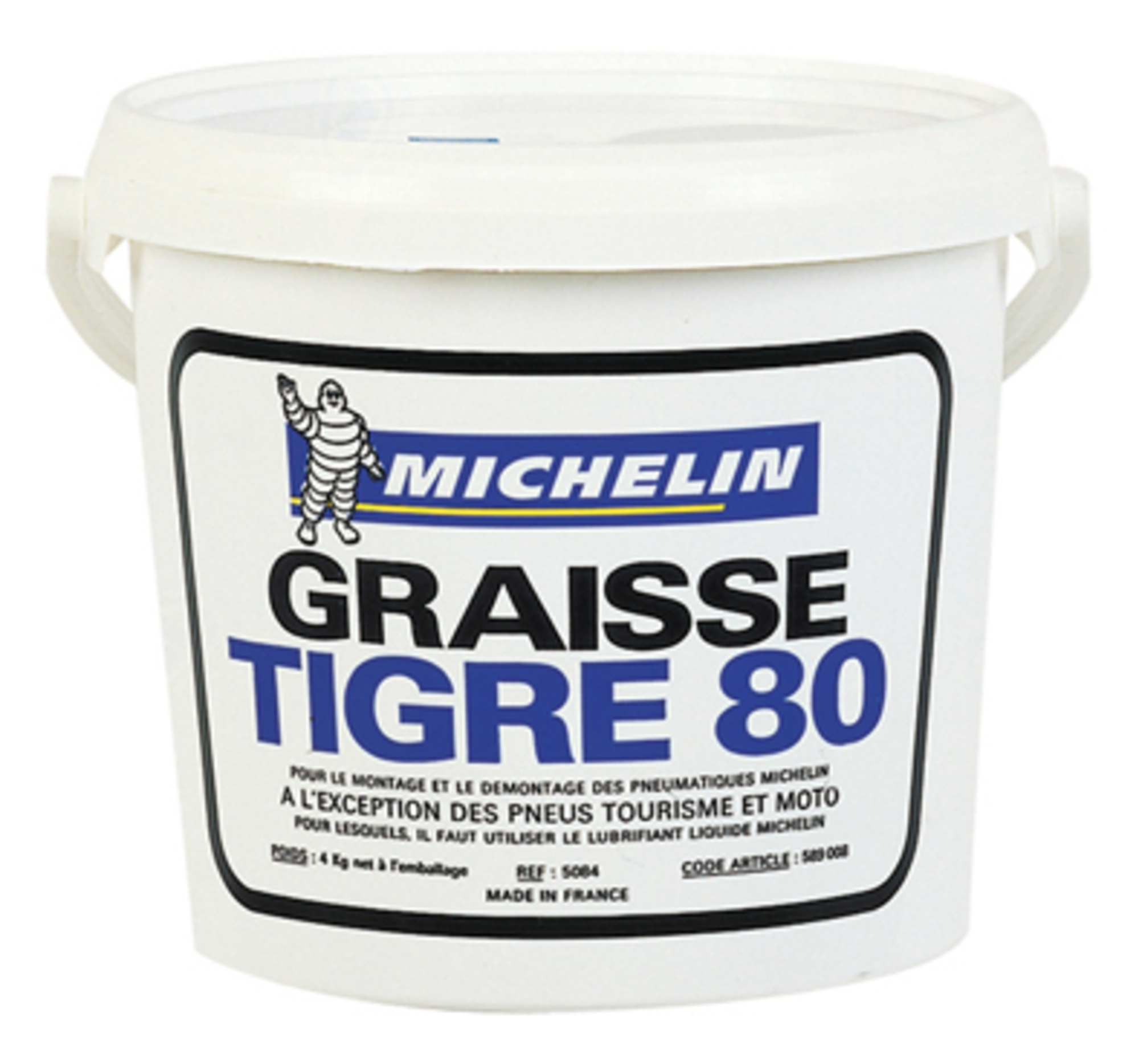 GRAISSE DE MONTAGE MICHELIN TIGRE 4KG - Equipement garage Auto - Machine à  pneu - Démonte pneu 