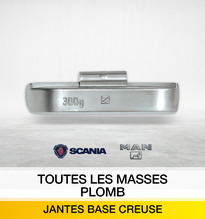 MASSES EQUILIBRAGE PLOMB / JANTES ACIER