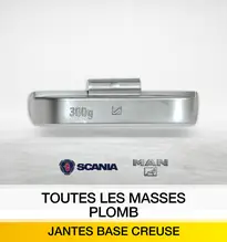 MASSES EQUILIBRAGE PLOMB / JANTES ACIER