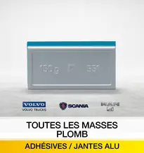 Masses equilibrage adh. plomb/jante alu