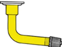 VALVE DROITE ET SIMPLE COUDE 95 DEG.