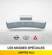 Masses equilibrage zinc / jantes alu