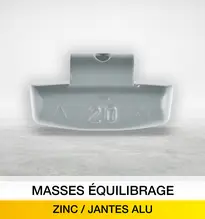 Masses equilibrage zinc / jantes alu