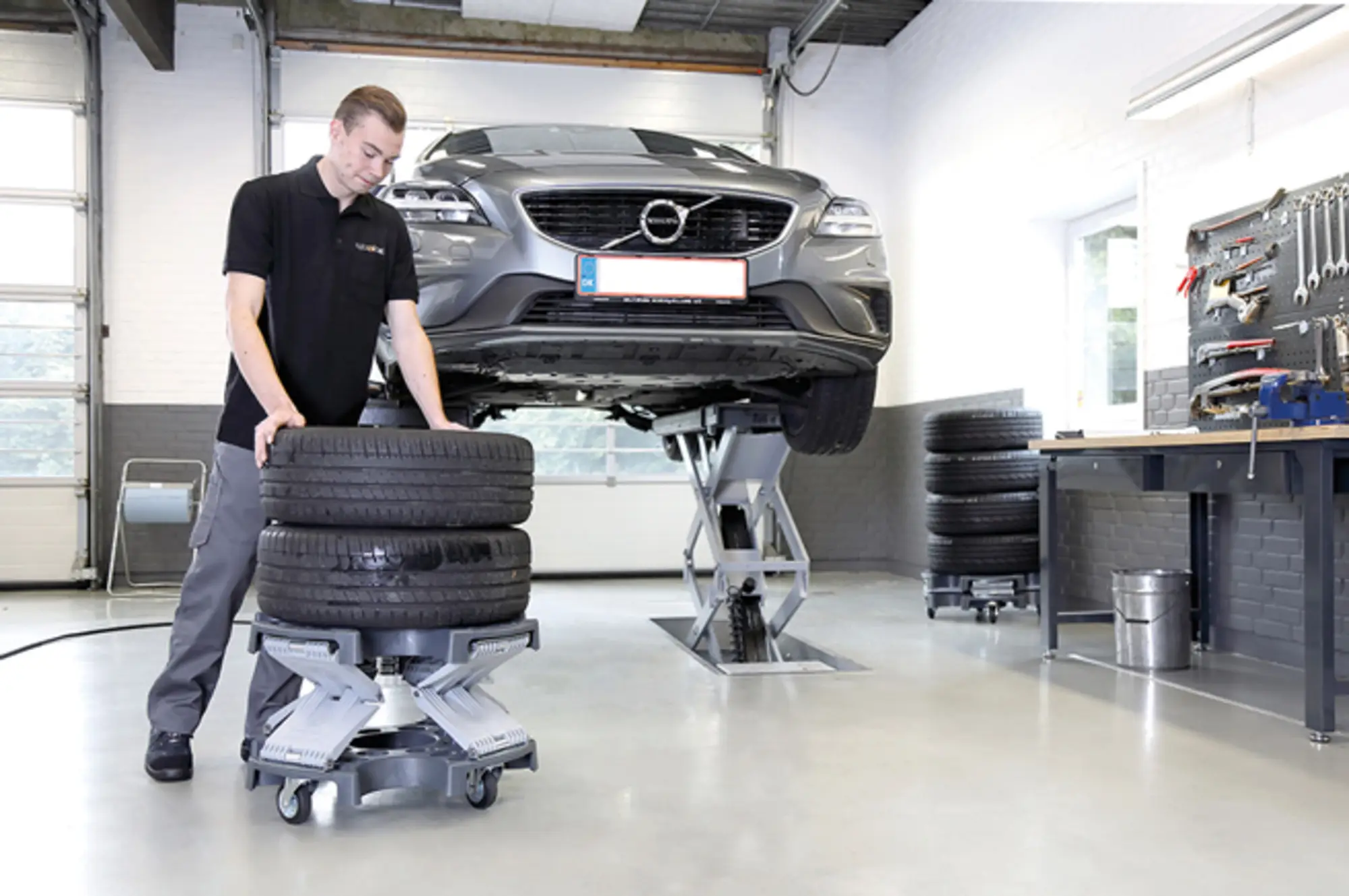 Chariot  pneus  700mm