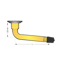 VALVE DROITE ET SIMPLE COUDE (95 DEG.)