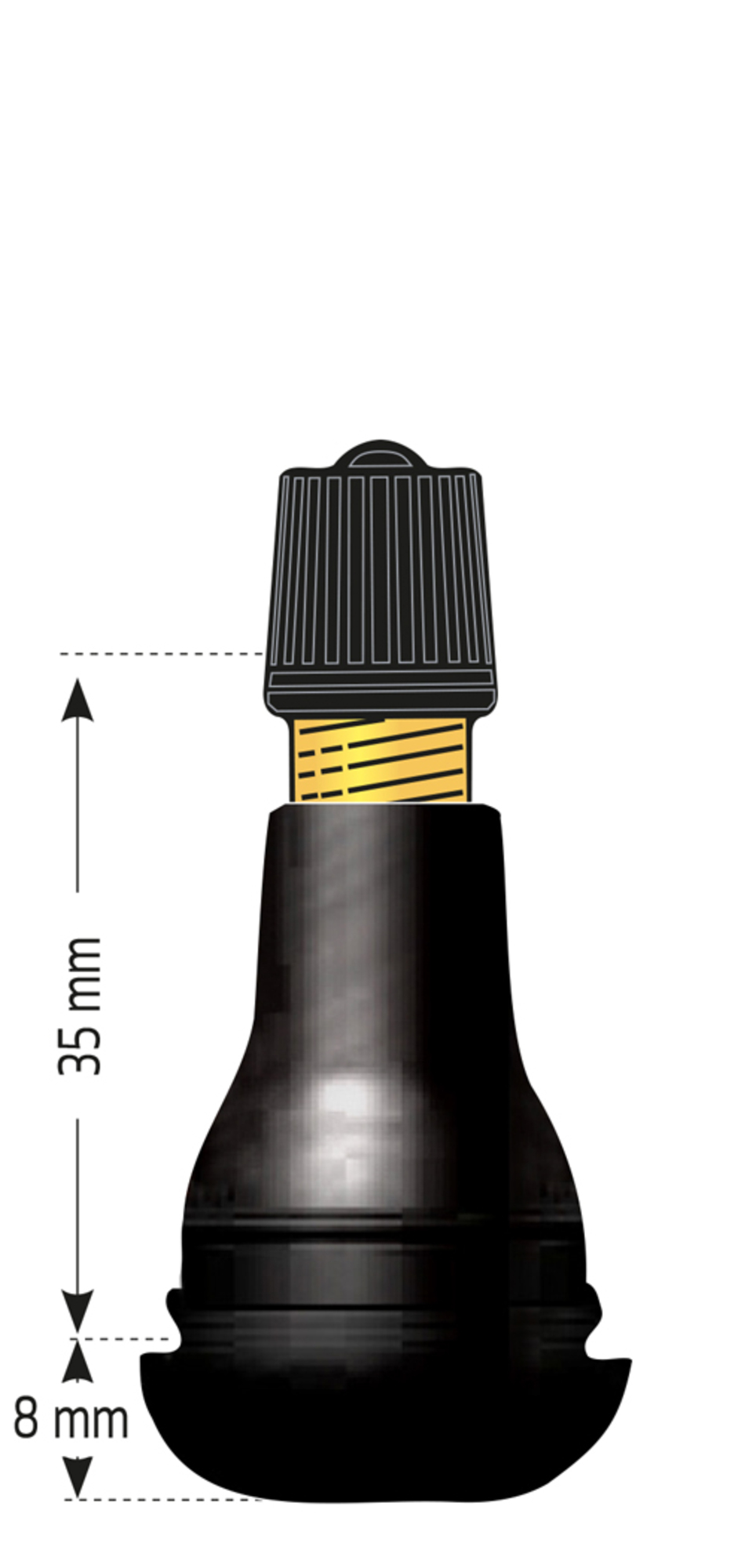 VALVE PNEU TR415 (CAOUTCHOUC)
