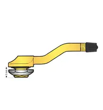 Valve / jante a base creuse (15 deg.)