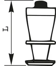 Crampons bicolorettes d.8 l.15mm