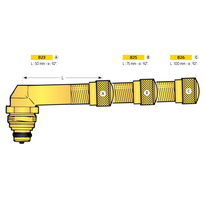 Valve a double clapet l : 100 mm