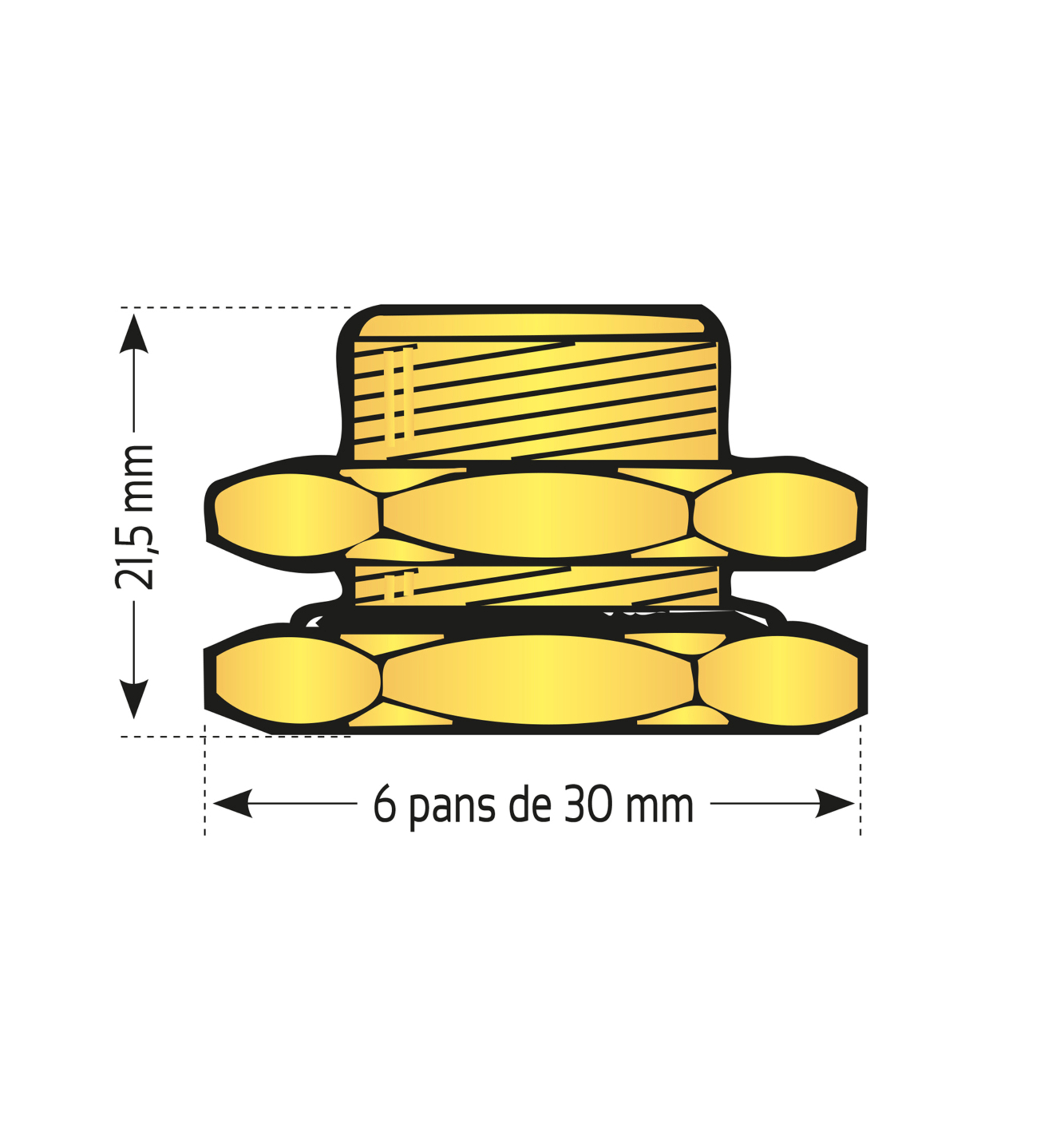 EMBASE EN ACIER POUR VALVE SANS LAMAGE PROFOND