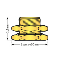 Embase en acier pour valve sans lamage profond