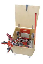 Coffre roulant en bois