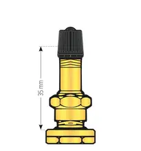 Valve jante a base creuse