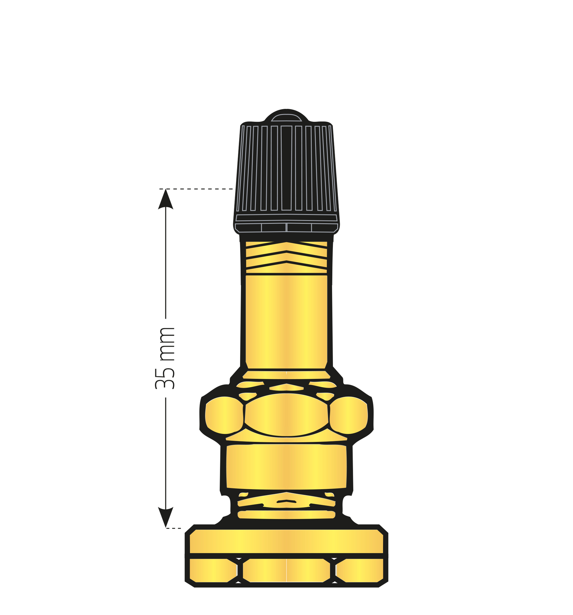 VALVE JANTE A BASE CREUSE