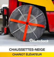 Chaussettes-neige Autosock chariot de manutention