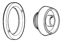 Kit (roues avec alesage) d. 110/165mm