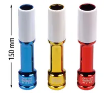 Coffret douilles impact 1/2" (jupe plastique)