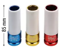 Coffret douilles impact 1/2" (jupe plastique)