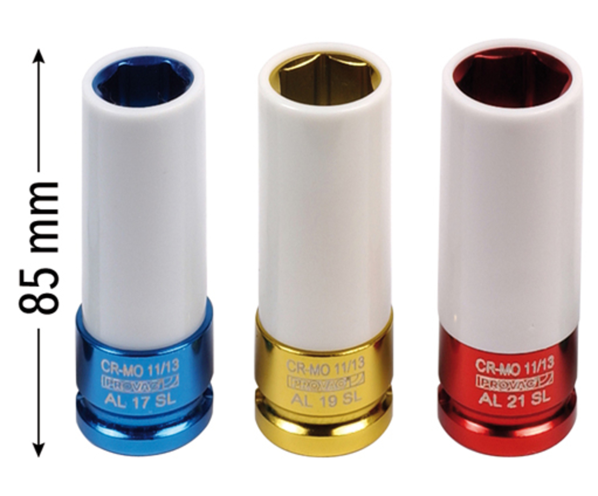 COFFRET 3 DOUILLES 1/2" (JUPE PLASTIQUE)