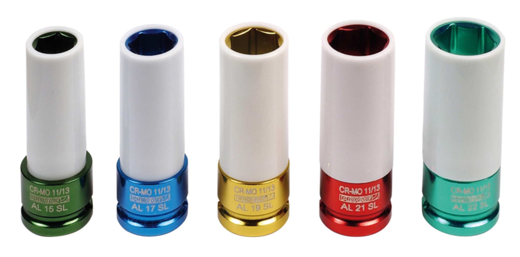 COFFRET 5 DOUILLES 1/2" (JUPE PLASTIQUE)