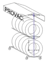 PRSENTOIR  PNEUS (SS MARQUAGE + TOIT)