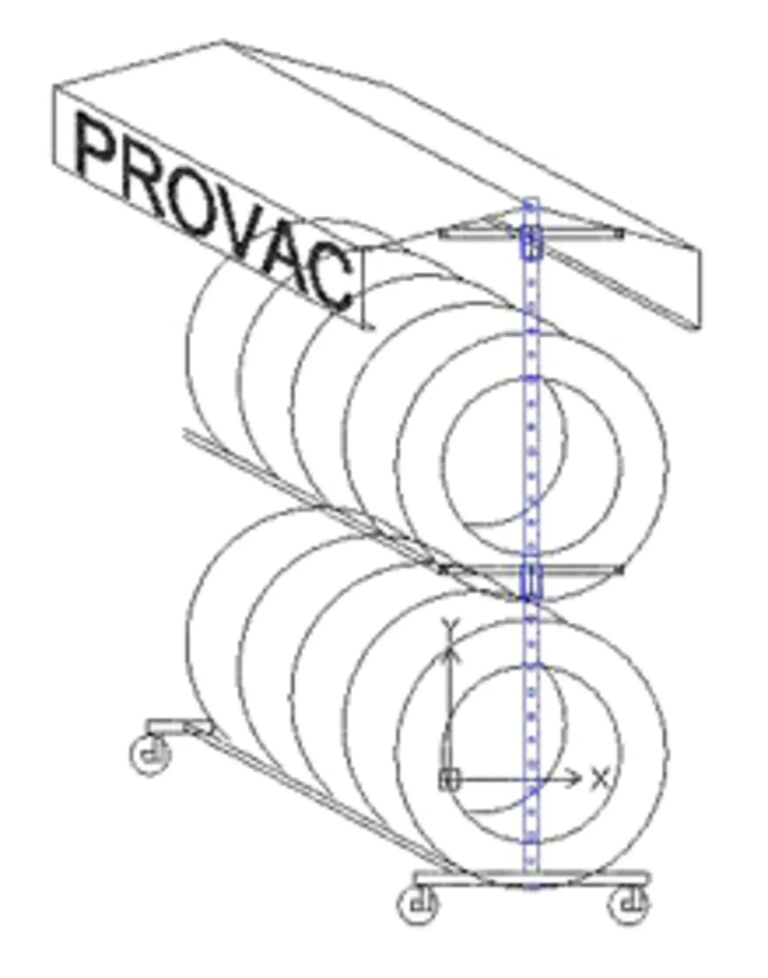 Prsentoir  pneus (ss marquage + toit)