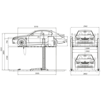 Pont parking structure galvanise 3T.