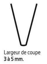 Lame de resculptage (coupe 3/5mm)