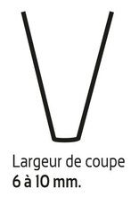 LAME DE RESCULPTAGE (COUPE 6/10MM)